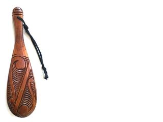 Beatiful Wood Carving Patu Wall Hanging